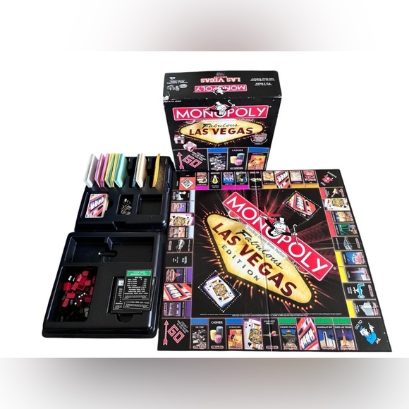 Monopoly Fabulous Las Vegas Property Property Trading Game Parker Bros Complete - Picture 1 of 6